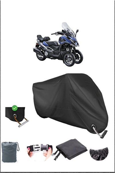 Breen قماش القنب الأسود Kymco Cv3 المتين المتوافق مع قفل الدراجة النارية المق...