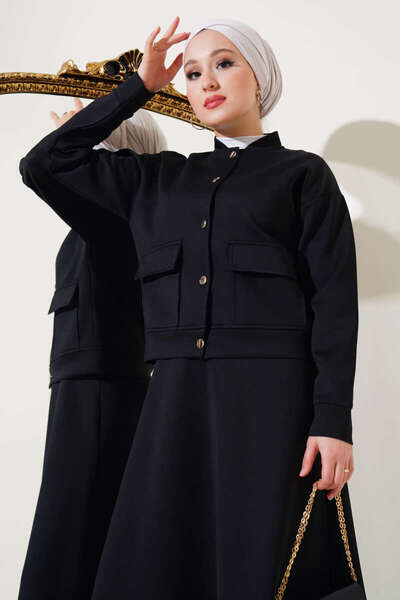 VOLT CLOTHİNG Női fémgombos szoknya búvárruha dupla szett