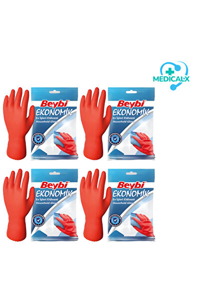Medicalx Beybi Temizlik Bulaşık Eldiveni - Small (7-7.5) 4 ÇİFT