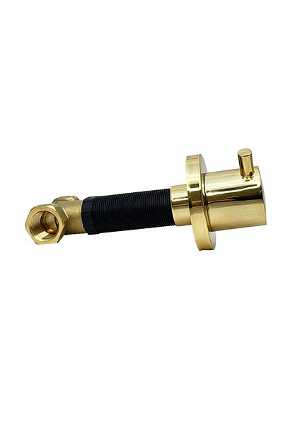 FKN Gold Rod Head Concealed Stop Valve Faucet