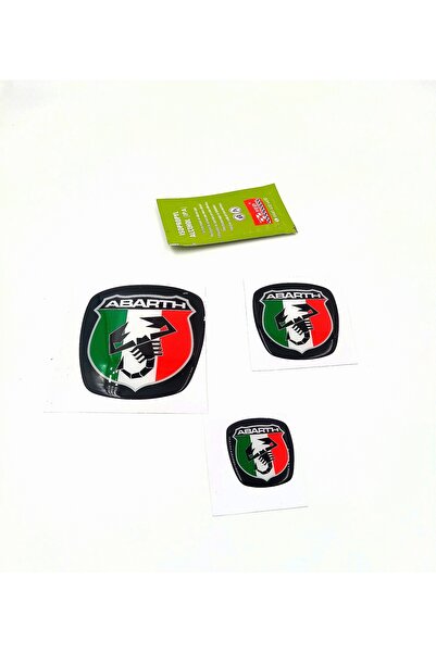 PROTEC Fiat Punto Uyumlu Abarth Logo 3'lü Set (ön-arka-direksiyon)