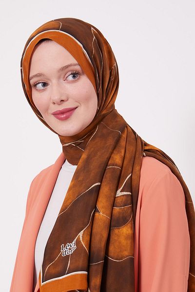 Levidor Tile Leaf Pattern Royal Shawl