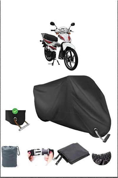 Breen قماش مشمع للدراجات النارية مقاوم للماء متوافق مع قفل متين 100sfcsnappyx من Black Mondıal