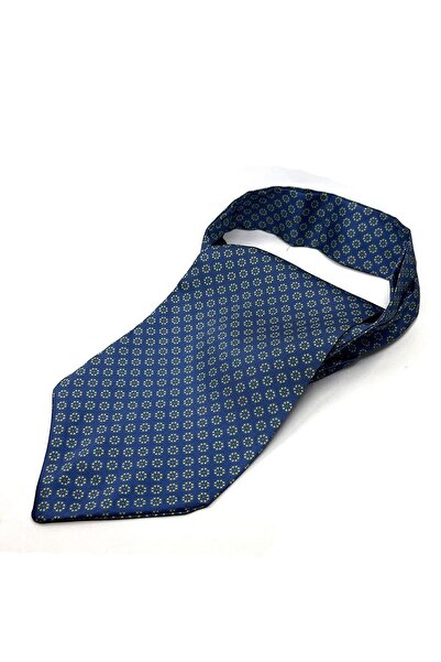 La Pescara Синій мотив візерунок чоловічий шарф K456