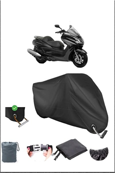 Breen Black Yamaha Majesty400 Durable Lock Compatible Waterproof Motorcycle T...