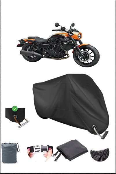 Breen قماش مشمع أسود متين للدراجات النارية متوافق مع قفل متين ومقاوم للماء من...