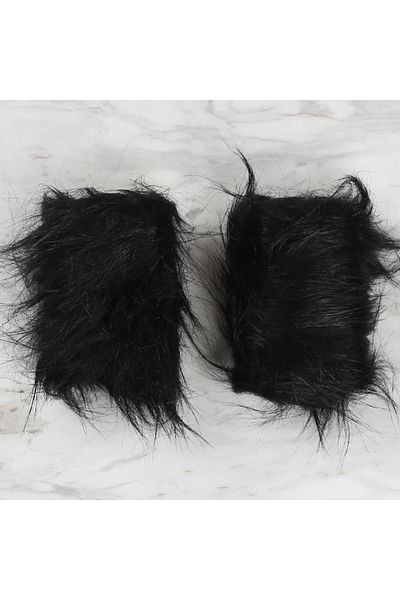 Yarnart Cuffs - Faux Fur Cuff - Black - F504