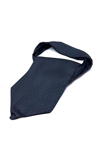 La Pescara Ανδρικό κασκόλ με μοτίβο με κουκκίδες σε μπλε ναυτικό χρώμα K440