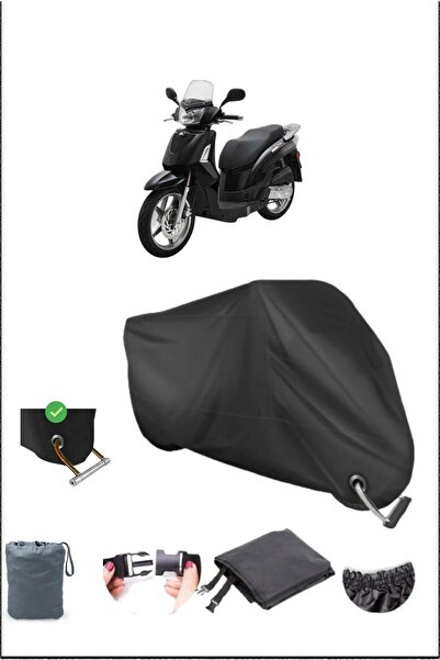 Breen قماش القنب الأسود Kymco Peoples200 المتين المتوافق مع قفل الدراجات النا...