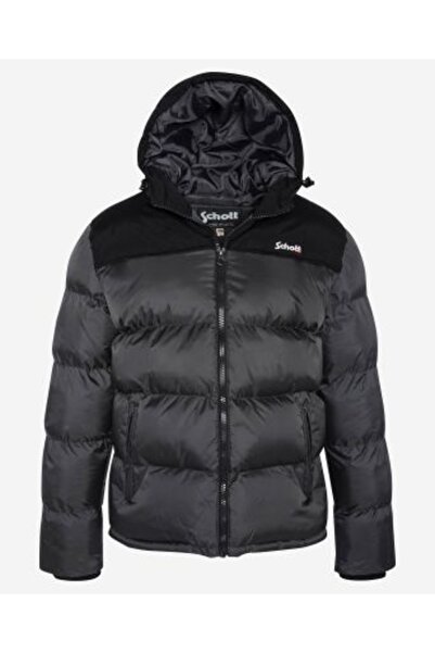 SCHOTT Ανδρικό γκρι μπουφάν Schott Utah2 με κουκούλα -XL