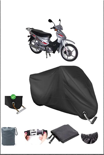 Breen Black Mondıal 100Km Durable Lock Compatible Waterproof Motorcycle Tarpa...