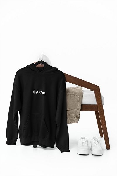 SVART WEAR Yamaha Mt-07 Printed Oversize Premium Black Hoodie