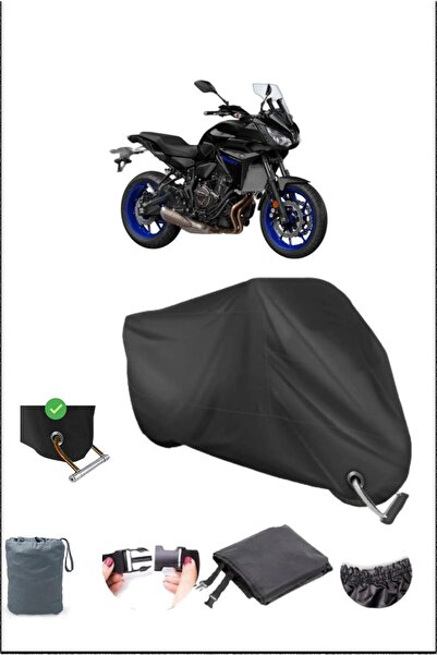 Breen Black Yamaha Tracer700 Durable Lock Compatible Waterproof Motorcycle Ta...
