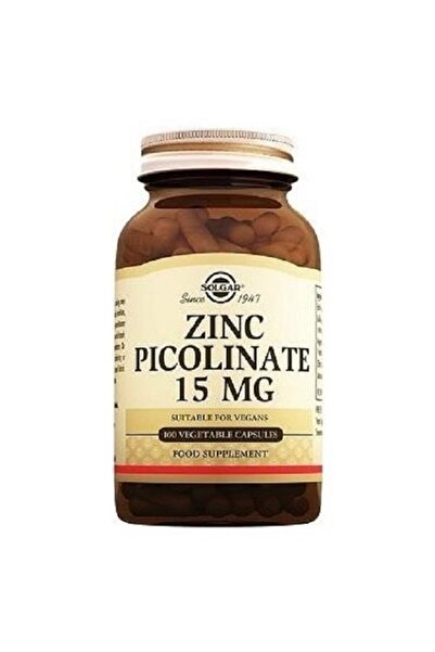 Solgar Zinc Picolinate 15mg 100 Kapsül
