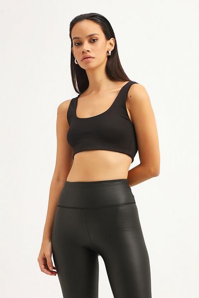 Quzu Strappy Bustier Μαύρο