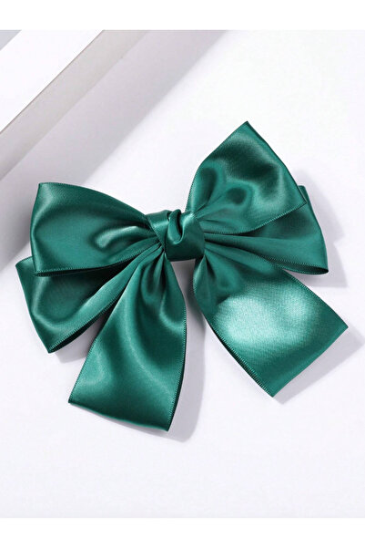 CSR AKSESUAR Dvostruki satenski automatski kopča za kosu sa mašnom