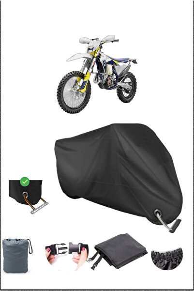 Breen Black Husqvarna Fe250 Durable Lock Compatible Waterproof Motorcycle Tar...