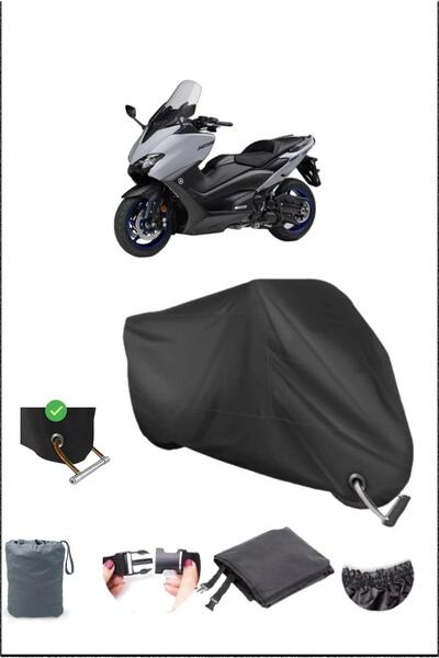 Breen Black Yamaha Tmax560 Durable Lock Compatible Waterproof Motorcycle Tarp...