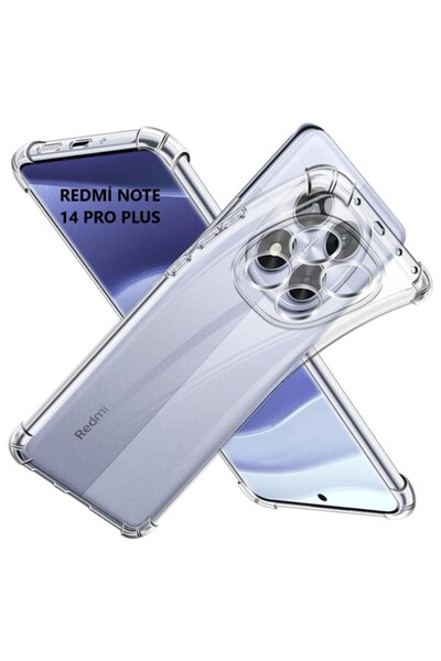 UnDePlus Xiaomi Redmi Note 14 Pro 4G Kılıf Şeffaf Silikon Hibrit Case Kapak