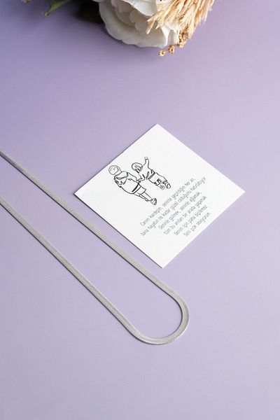 Jack Ferrero Mother - Dear Arkadash - Birthday - Sister - Father - Not Written Paper Steel Color Necklace