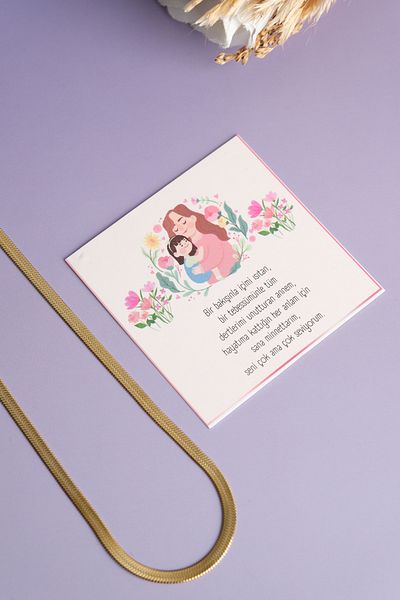 Jack Ferrero Mother - Dear Arkadash - Birthday - Sister - Father - Not Written Paper Steel Color Necklace