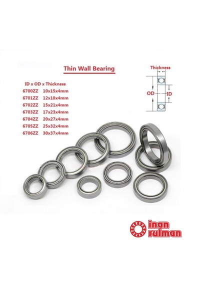 PRC 6701 ZZ Rulman 12x18x4