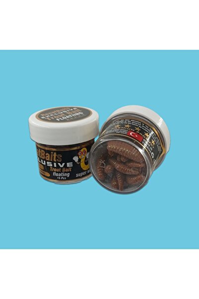 RENAT CARP Renat Trout Bait Peynir Kokulu Silikon Kurtçuk Alabalık Yemi 15 Pc...