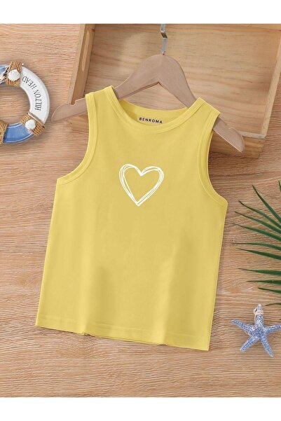 BENROMA Tricou pentru copii fără mâneci cu imprimeu cu personaje de desene an...