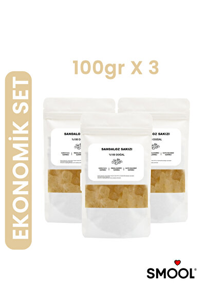 SMOOL Sandaloz Sakızı 3 lü Paket (3x100 gr) - %100 Doğal