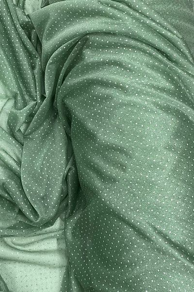 VB QUALITY Mint Green Glitter Raindrop Evening Dress - Tulle Fabric with Shawl 75