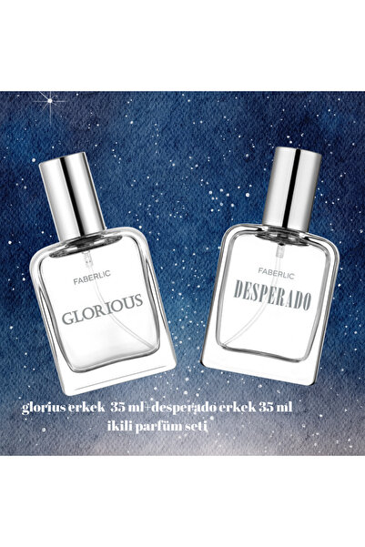 Faberlic Glorius Erkek 35 ml Desperado Erkek 35 Ml... Ikili Parfüm Seti