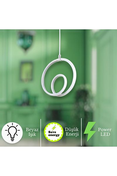neeko Orjin Modern Pendant Lamp Power Led Chandelier White Light White Case