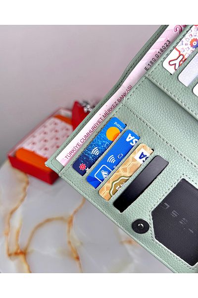 patideri Дамски портфейл от мека кожа