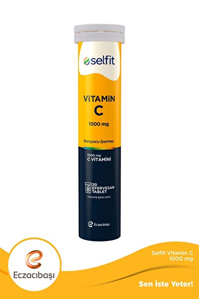 Selfit Vitamin C 1000 Mg 20 Efervesan Tablet