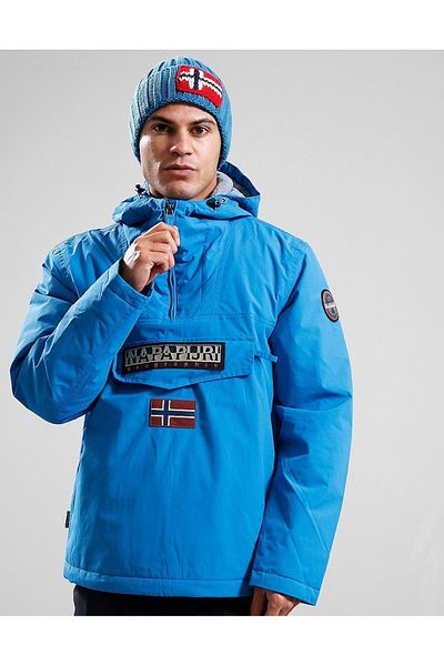 Napapijri Pánska modrá bunda Napapijri Rainforest Wint 3 Blue Sapphire -XL