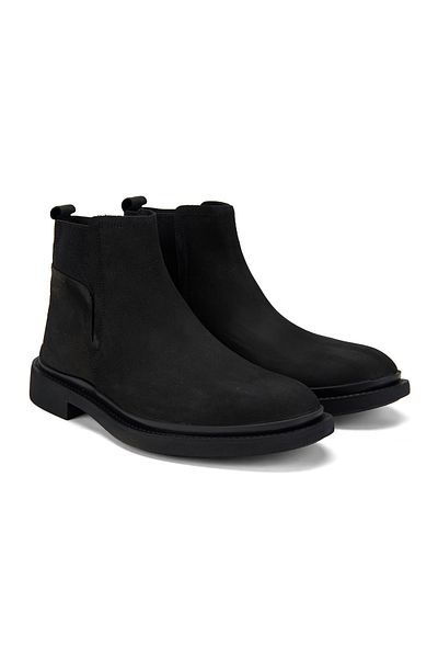 Desa Ανδρικές δερμάτινες μπότες Bierra Black