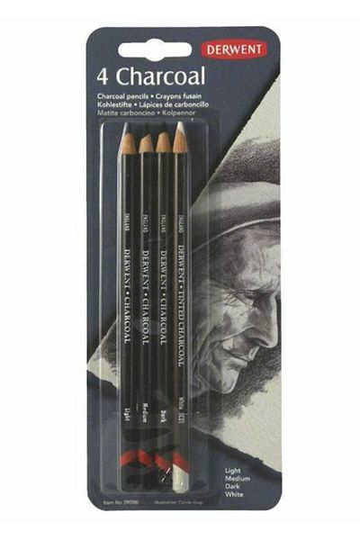 Derwent Charcoal 4-Pack Blister