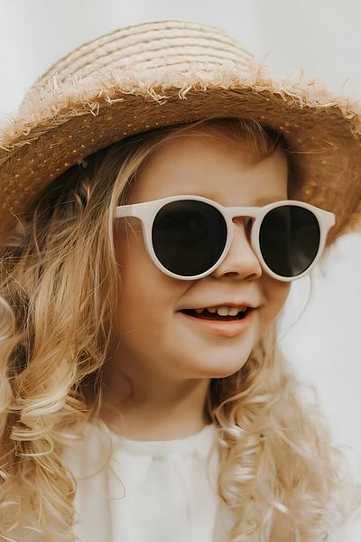 MACERATİ Petta 0-10 Years Old Children's Sunglasses - Cream Beige, Uv400 Certified