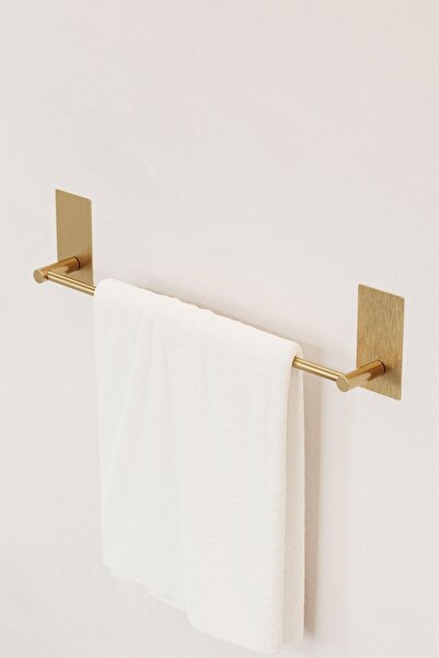 Zift Unique Ömür Boyu Paslanmaz Çelik Gold Havlu Askısı , Kendinden Yapışkanl...