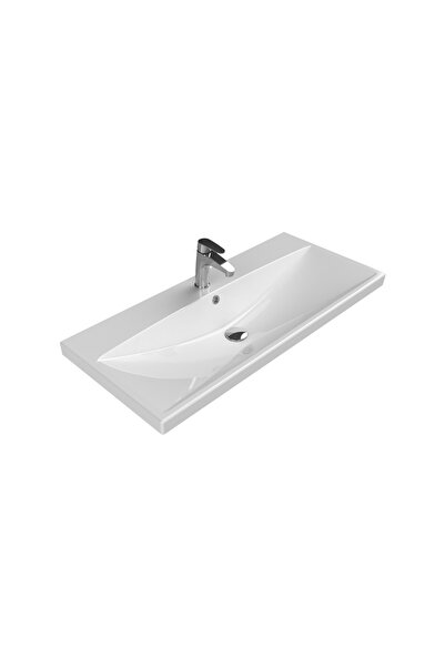 Turkuaz Seramik Elite 100 x 45 cm Etajerli Lavabo