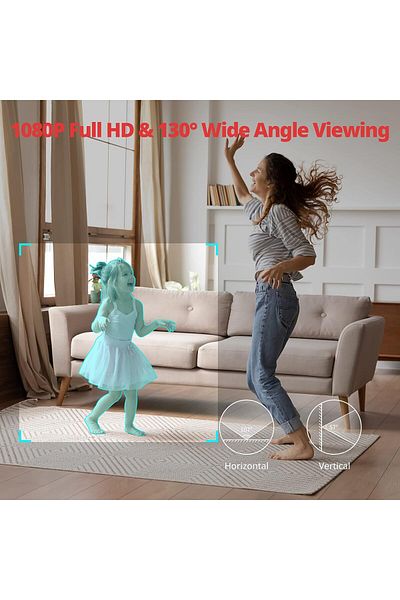 SwitchBot Security Indoor Camera with Motion Detection with Night Vision And 2 Way Audio