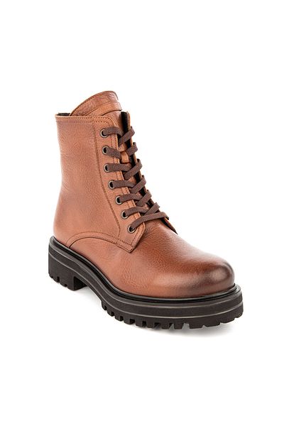 Muya Clyde 6 Point Genuine Leather Lace up Women's Boots ( 321374 ) Taba