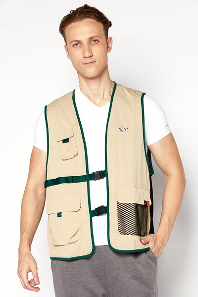 adidas Men Sportswear Fit Sleeveless Training Vest, Beige