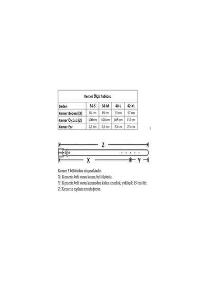 Paçuli Moda Round Buckle 2-Piece Women's Belt 20141