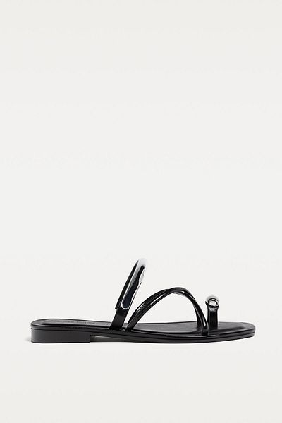 Stradivarius Flat sandals with metal detail