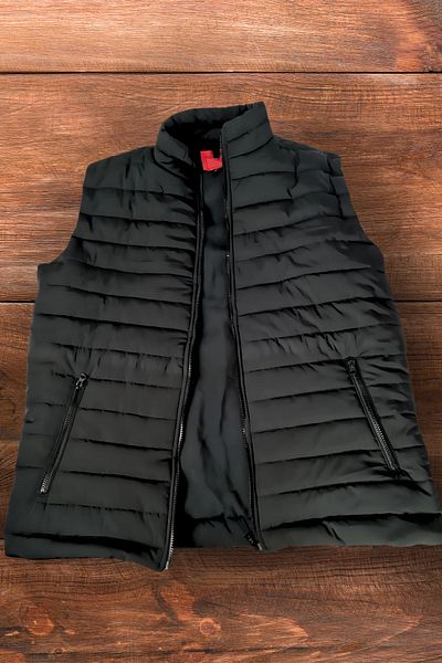 Royal Attire Men's down Vest/Pocketed-Narrow Fit-Upside Collar/Men's Vest