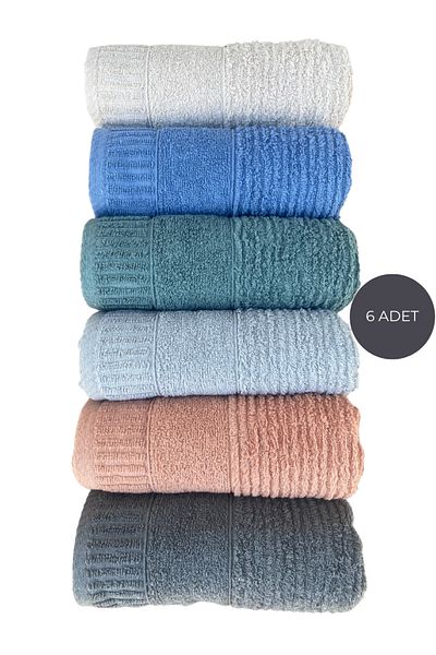Sudem Home Collection 50*90 cm Soft Hand Towel Set - 100% Cotton, 3-Piece, 6-Piece and 12-Piece, Wrapped
