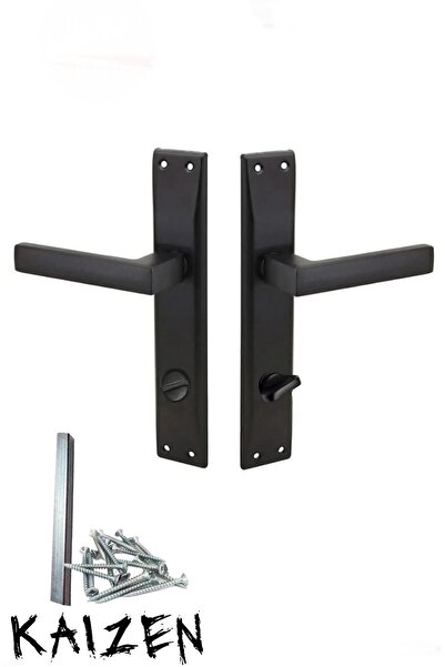 Genel Markalar Kapı Kolu Lama Siyah Aynalı Wc-Banyo Sağ Yön