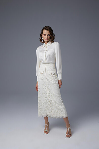 JAMİLATASARİM Jamila Sarah Bluz with Pearl Collar