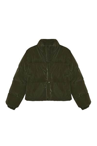 Quzu Khaki Puffer Jacket